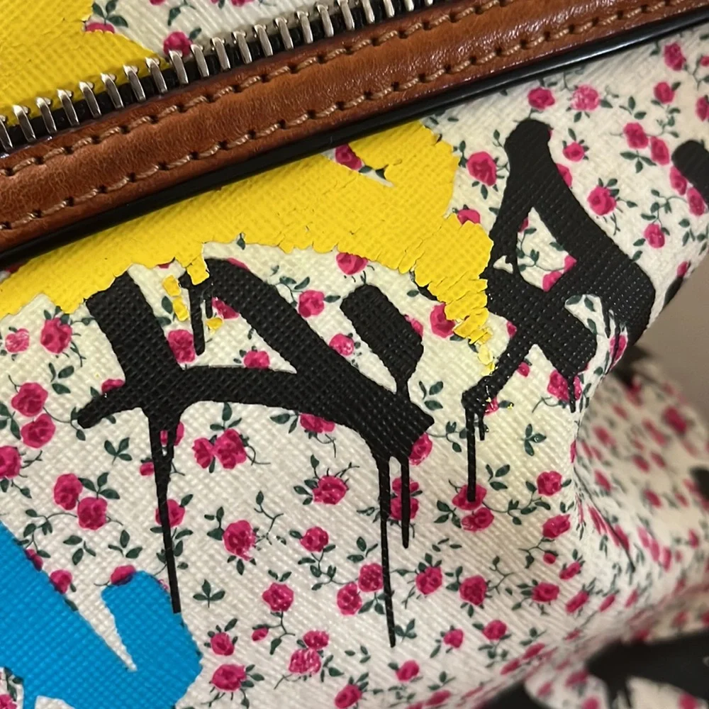 Authentic L.A.M.B Ditzy Graffiti Hobo Handbag - Picture 13 of 17